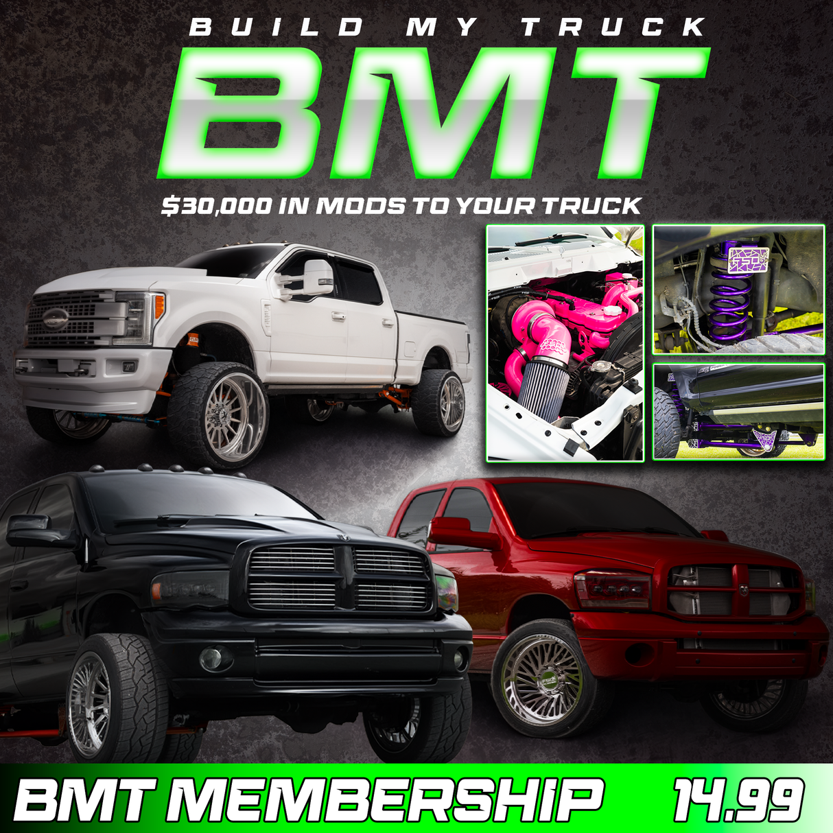BMT Membership - “BMT1” $30,000 In Work To Your Truck!