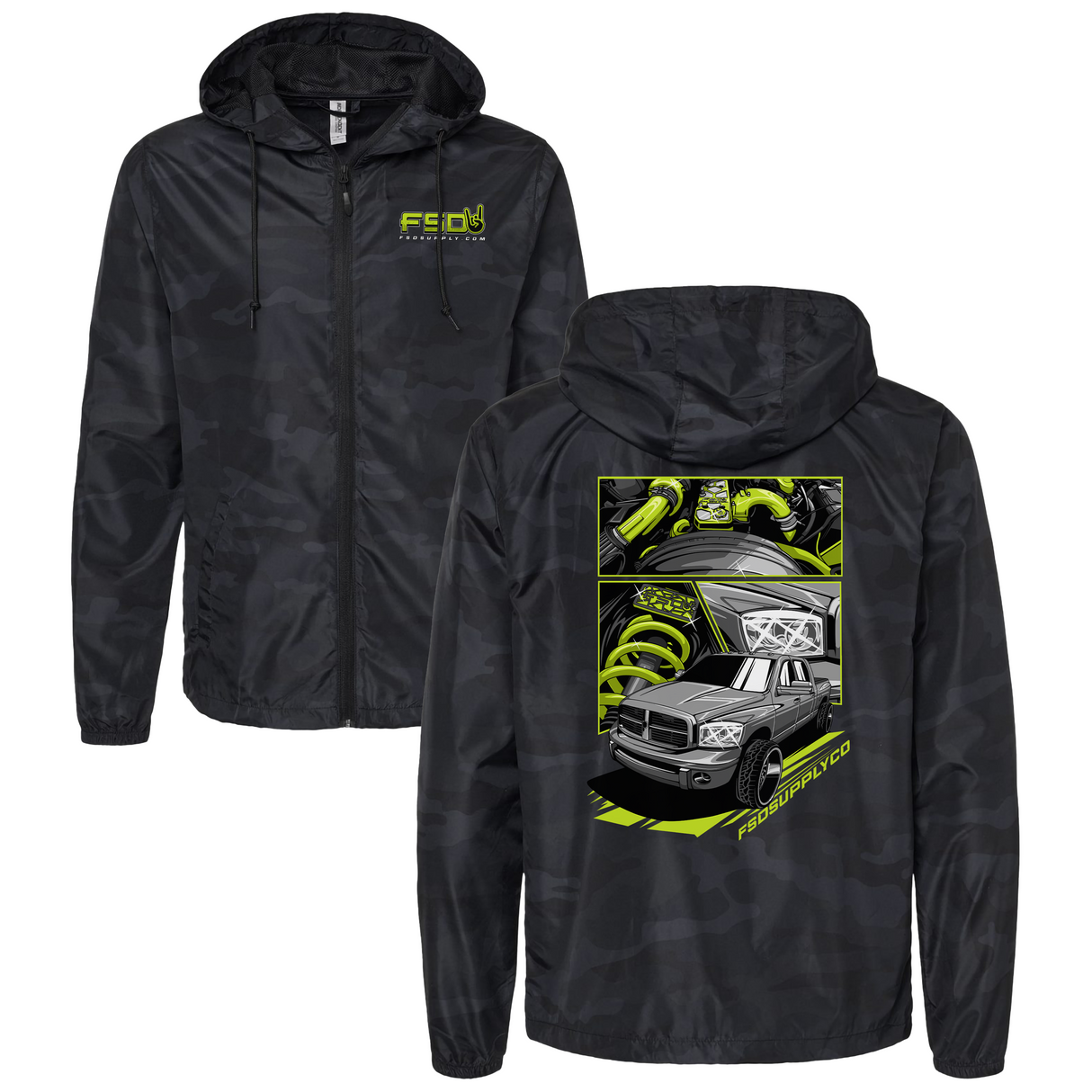 FSD18 Black Camo Windbreaker