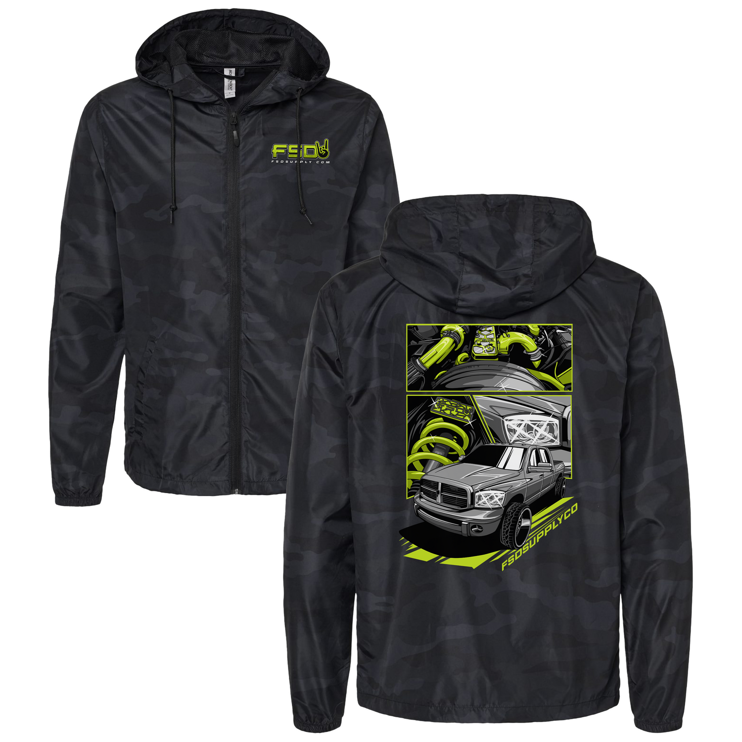 FSD18 Black Camo Windbreaker