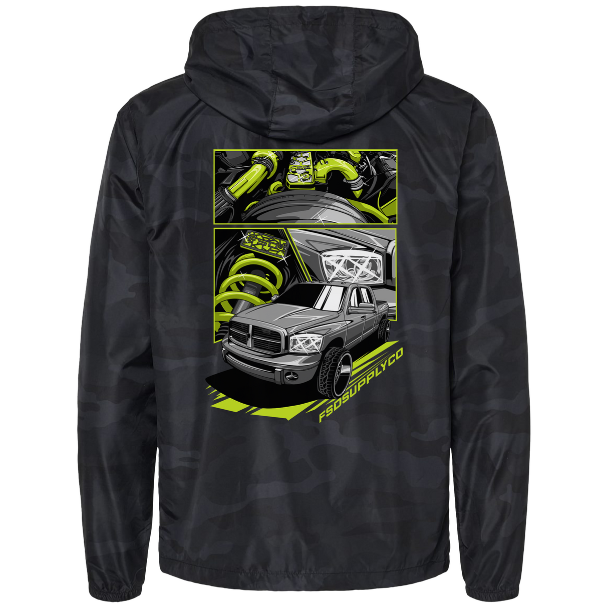 FSD18 Black Camo Windbreaker