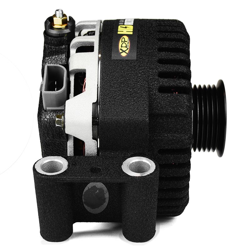 XDP Wrinkle Black HD High Output Secondary Alternator XD358 For 2003-2007 Ford 6.0L Powerstroke
