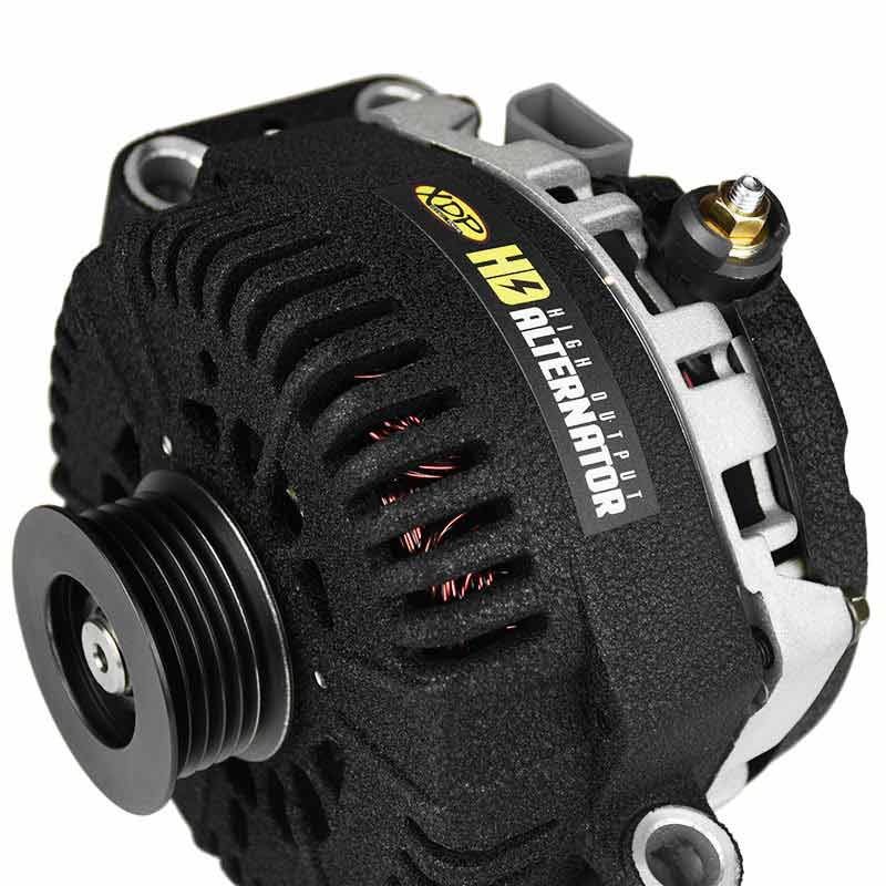 XDP Wrinkle Black HD High Output Secondary Alternator XD358 For 2003-2007 Ford 6.0L Powerstroke