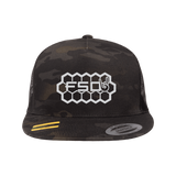 FSD Black Camo Flat Snapback Trucker