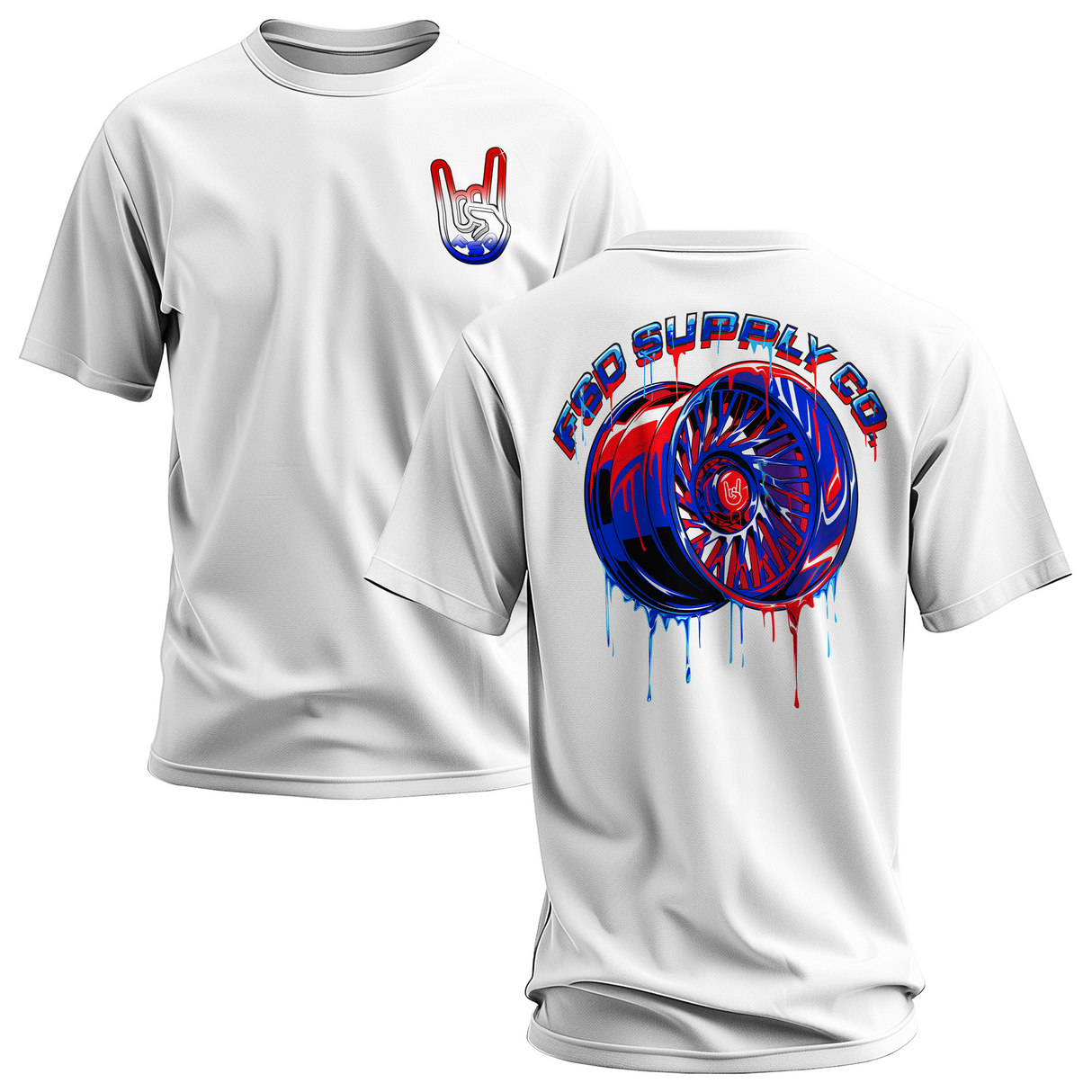 RWB Wheel Drip Tee