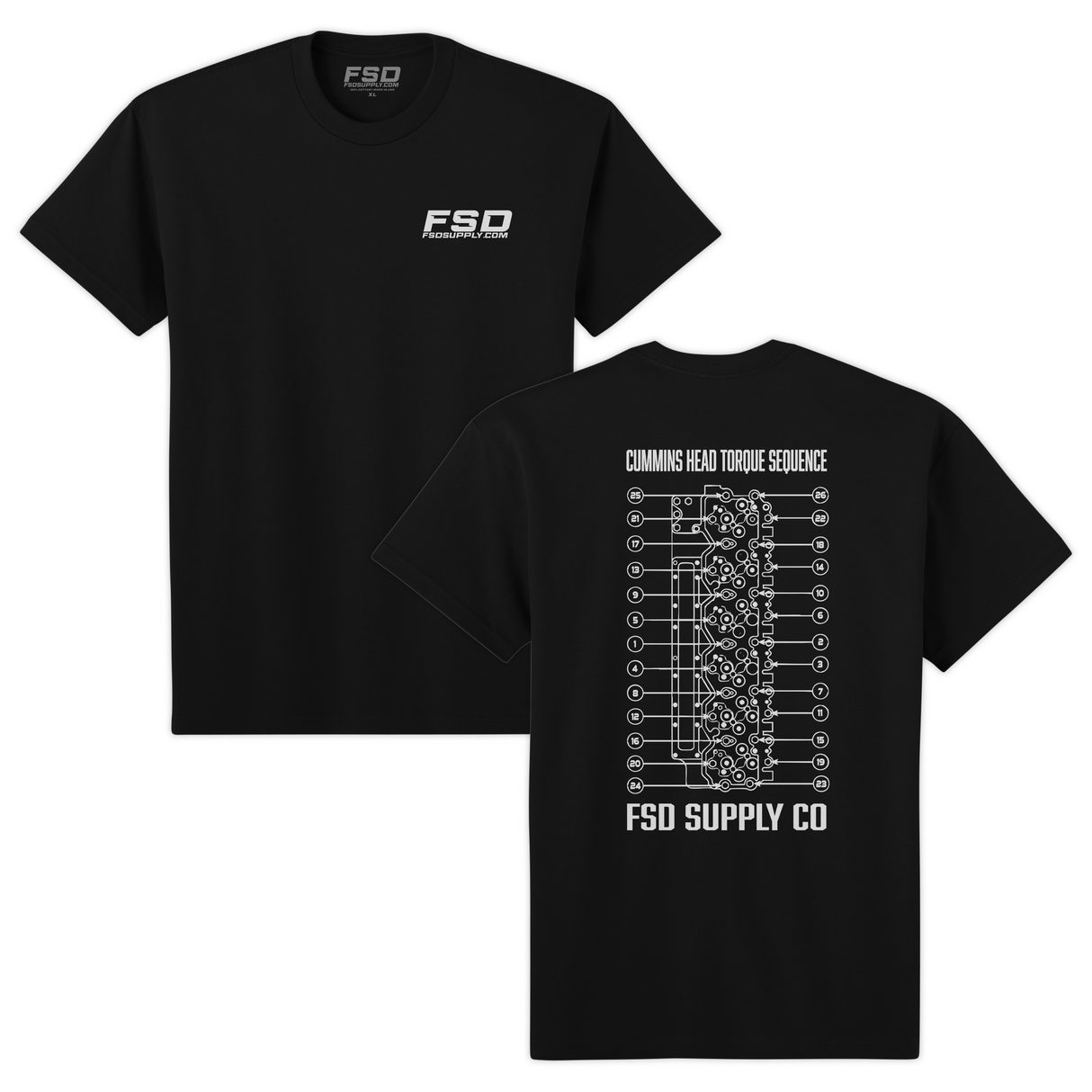 Cummins Head Torque Sequence Tee