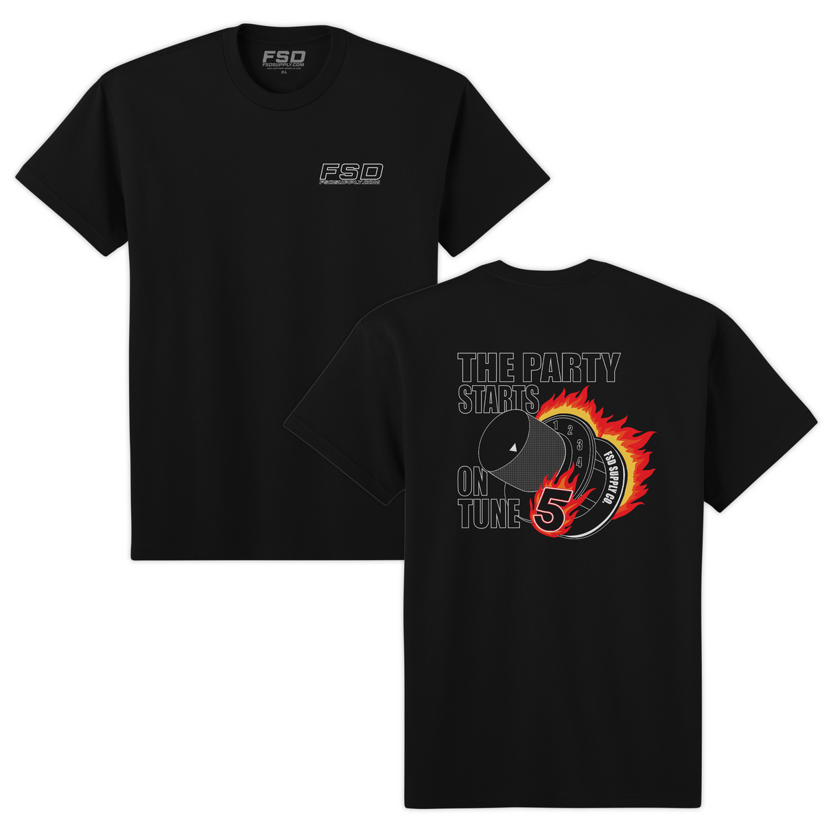 Party Starts on Tune 5 Tee