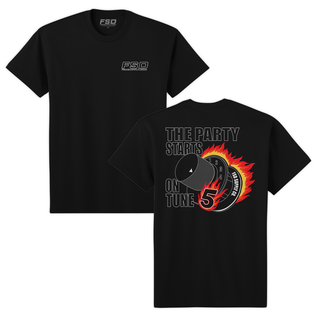 Party Starts on Tune 5 Tee