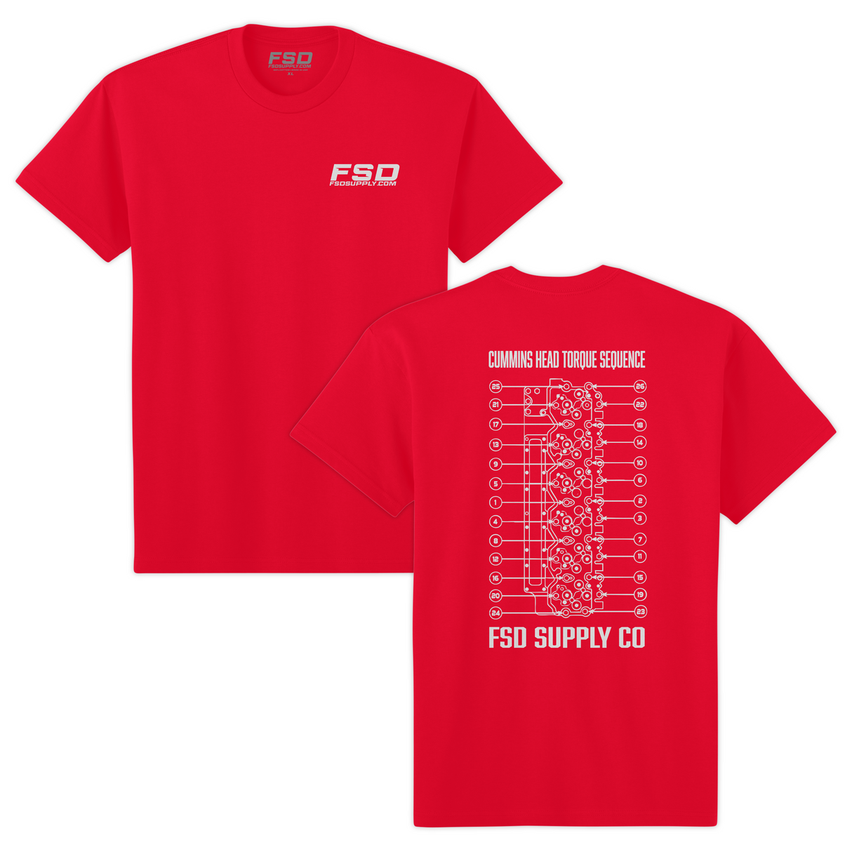 Cummins Head Torque Sequence Tee