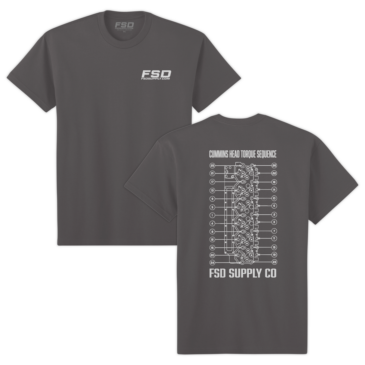 Cummins Head Torque Sequence Tee