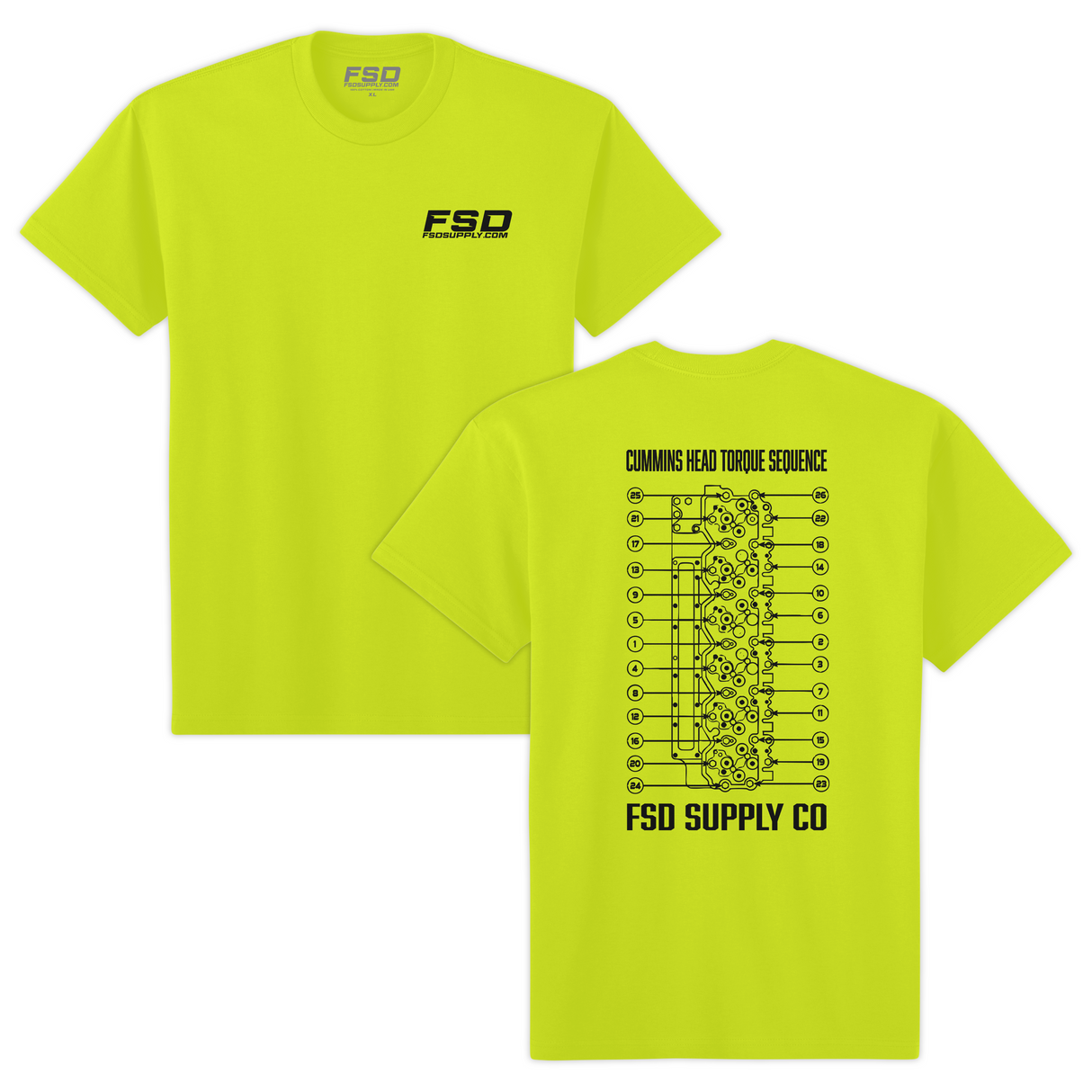 Cummins Head Torque Sequence Tee