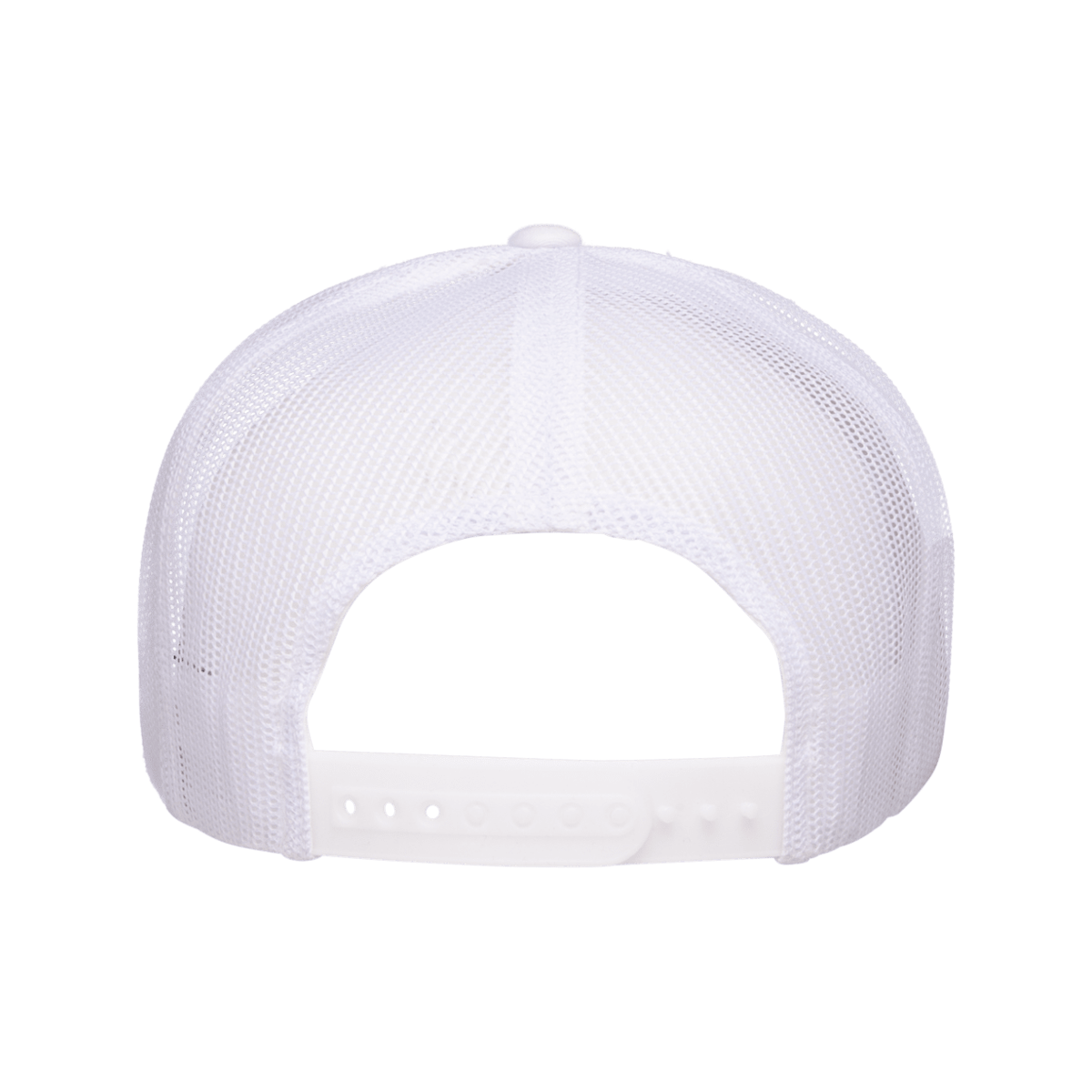 FSD White Flat Snapback Trucker