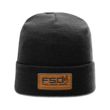 FSD Leather Patch Beanie