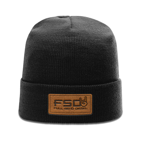 FSD Leather Patch Beanie