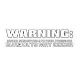 "Warning" Decal