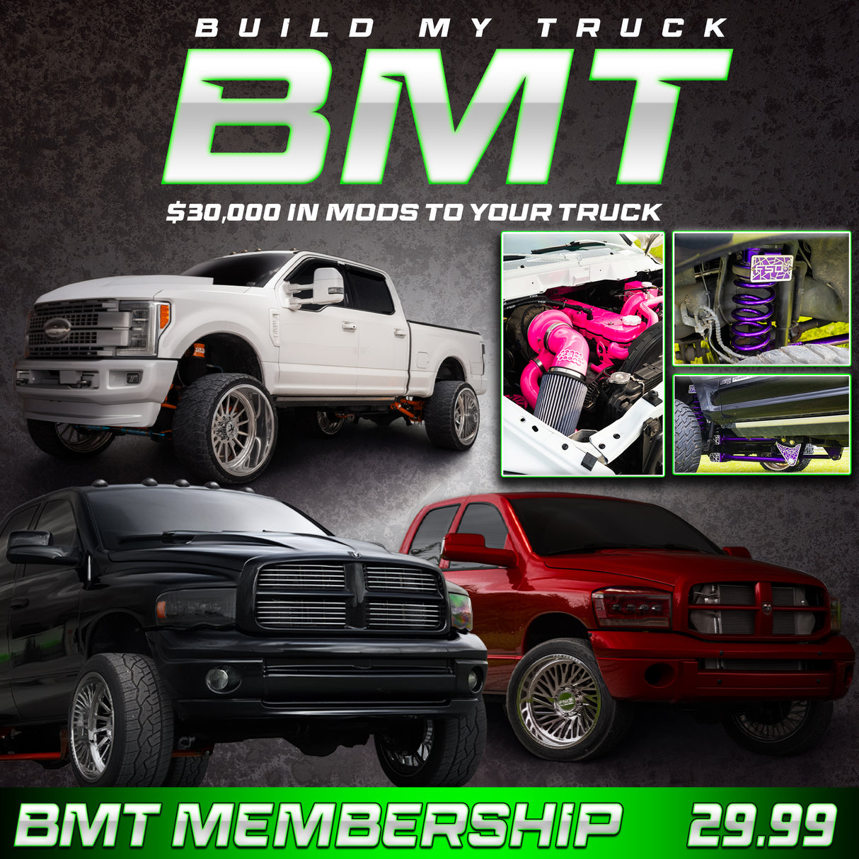 BMT Membership - “BMT1” $30,000 In Work To Your Truck!