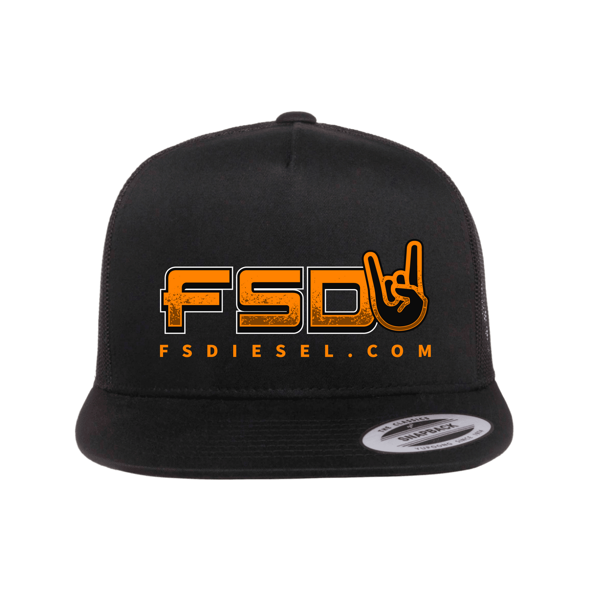 FSD Go-To Black Flat Snapback Trucker