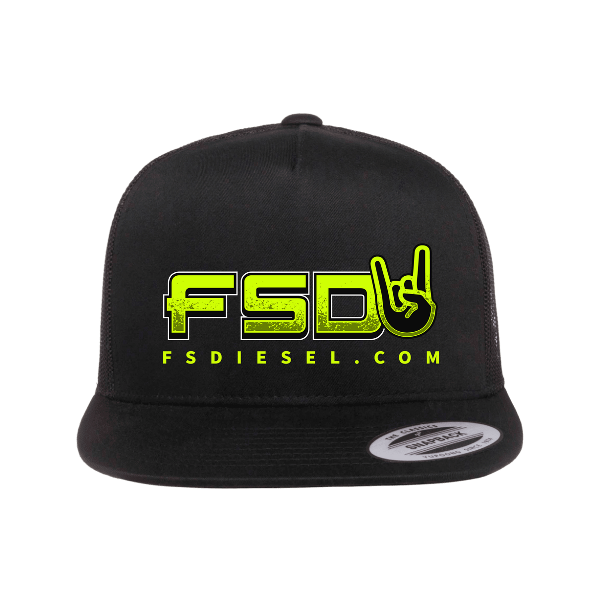 FSD Go-To Black Flat Snapback Trucker