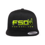 FSD Go-To Black Flat Snapback Trucker