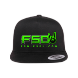 FSD Go-To Black Flat Snapback Trucker