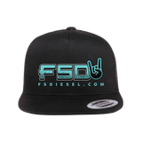 FSD Go-To Black Flat Snapback Trucker