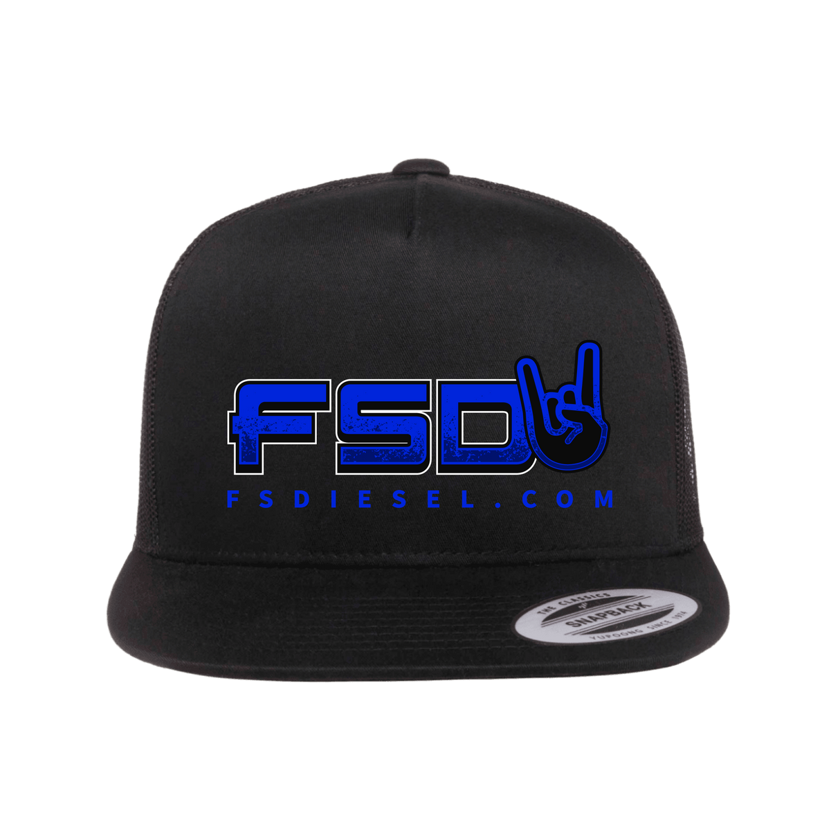 FSD Go-To Black Flat Snapback Trucker