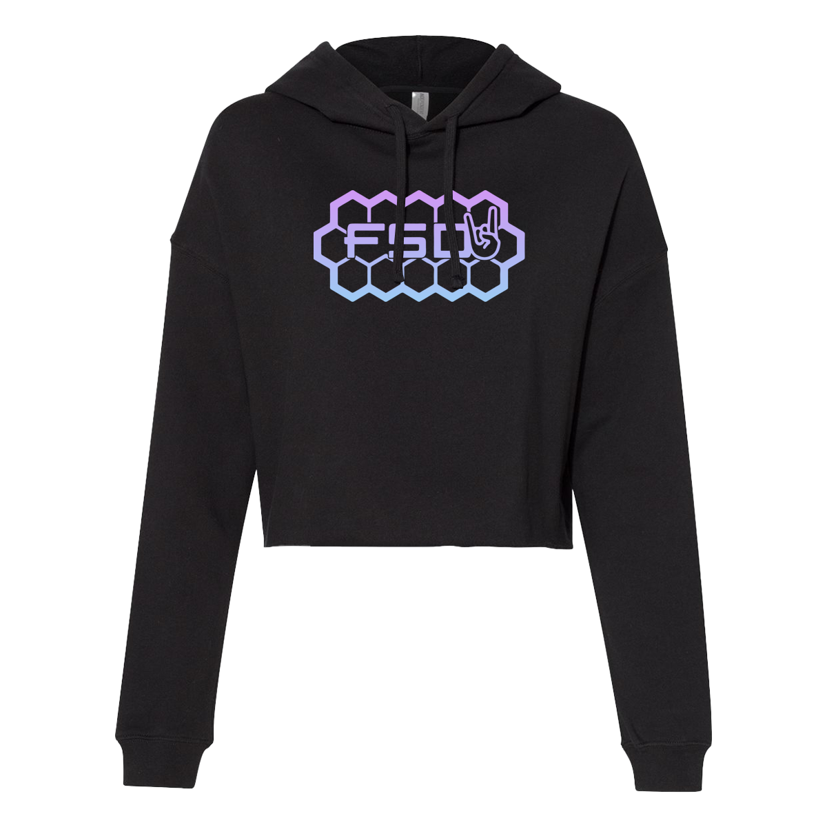 FSD Women's Cotton Candy Crop Hoodie