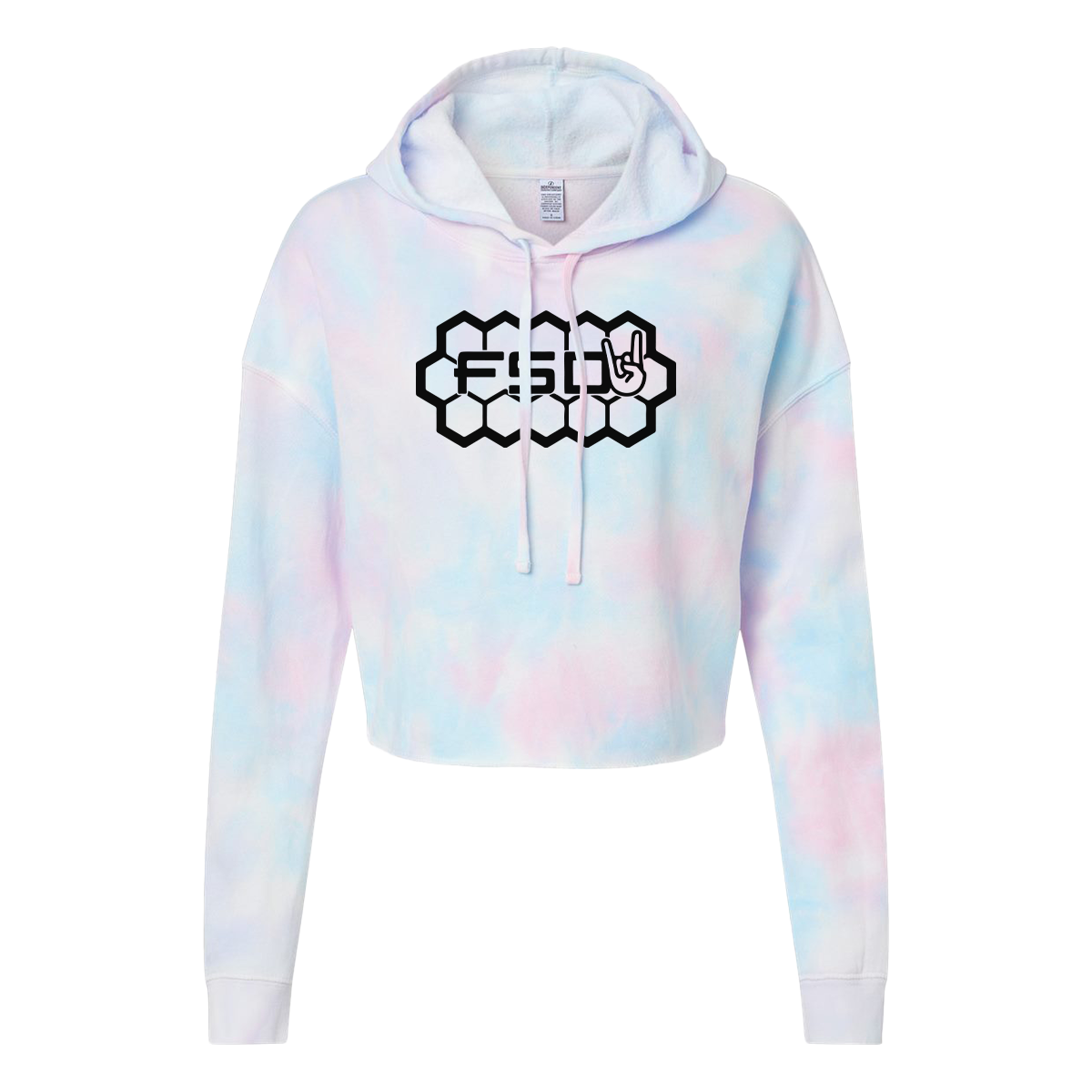 FSD Women's Cotton Candy Crop Hoodie