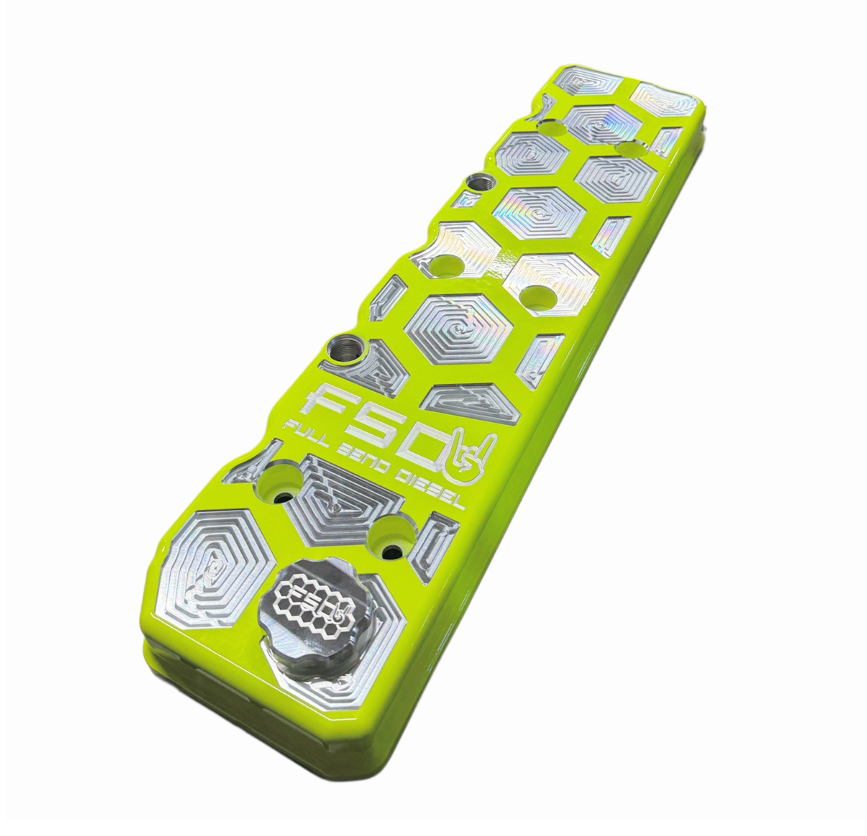 FSD 5.9L/6.7L Cummins Billet Honeycomb Valve Cover – FSD Supply Co.