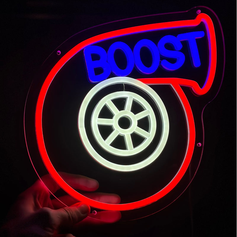 FSD "American Boost" LED Neon Turbo Sign