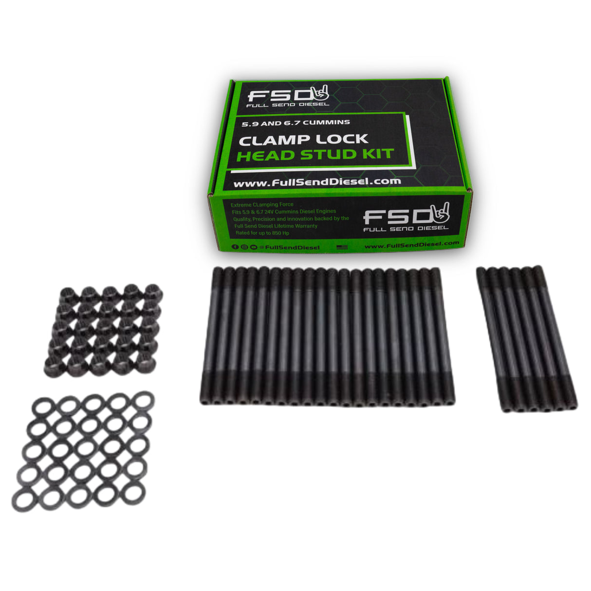FSD 1998.5- Present 24V Cummins Clamp Lock Head Stud Kit