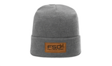FSD Leather Patch Beanie