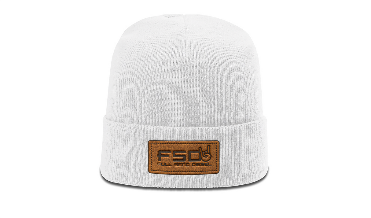 FSD Leather Patch Beanie