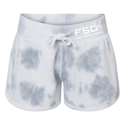 FSD Women's Tie Dye Fleece Shorts