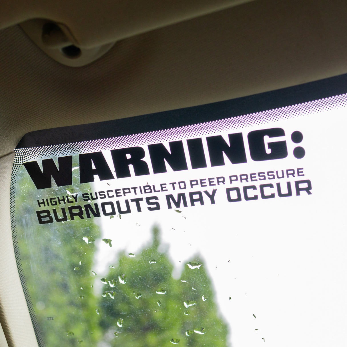 "Warning" Decal