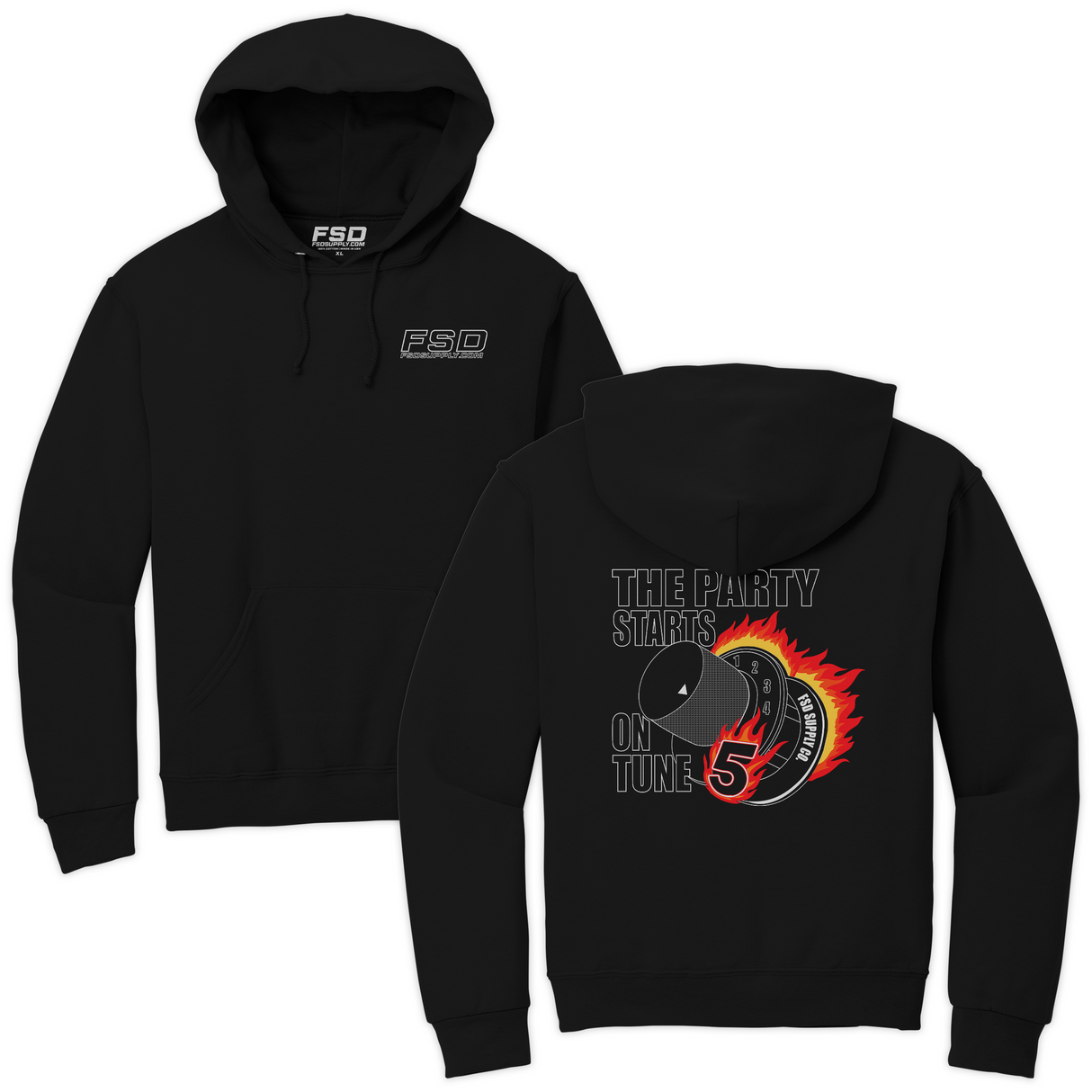 Party Starts on Tune 5 Heavyweight Hoodie