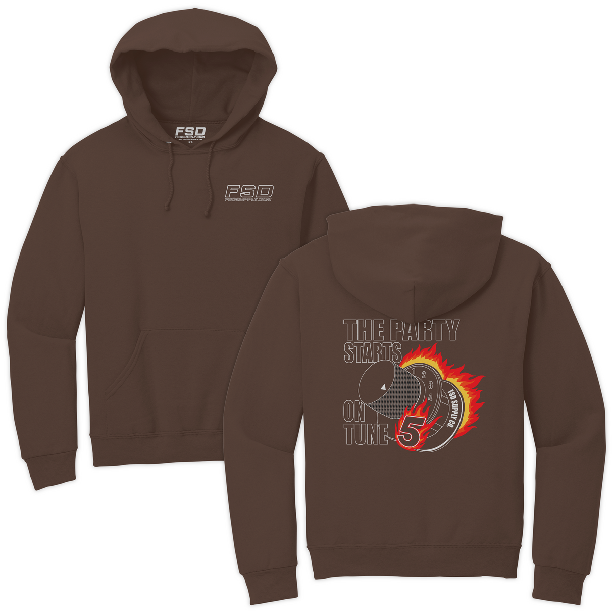 Party Starts on Tune 5 Heavyweight Hoodie