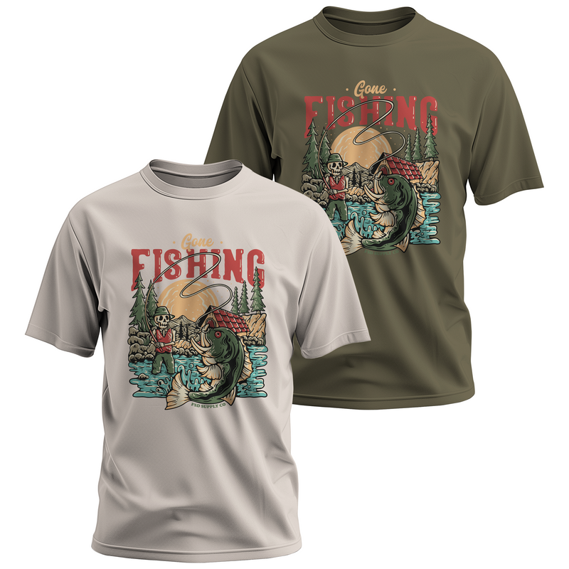 "Gone Fishing" Tee