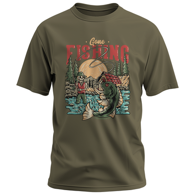 "Gone Fishing" Tee