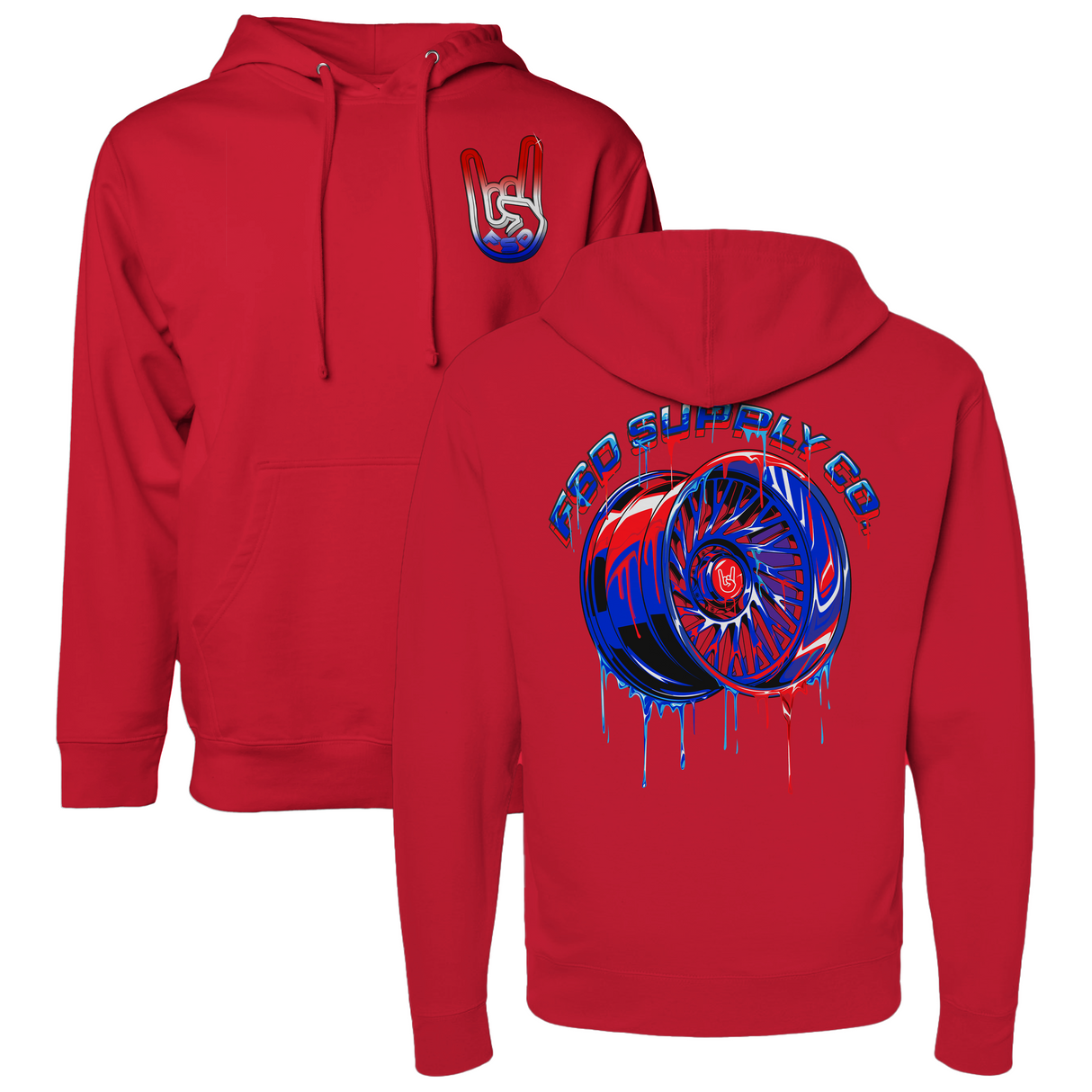 RWB Wheel Drip Hoodie