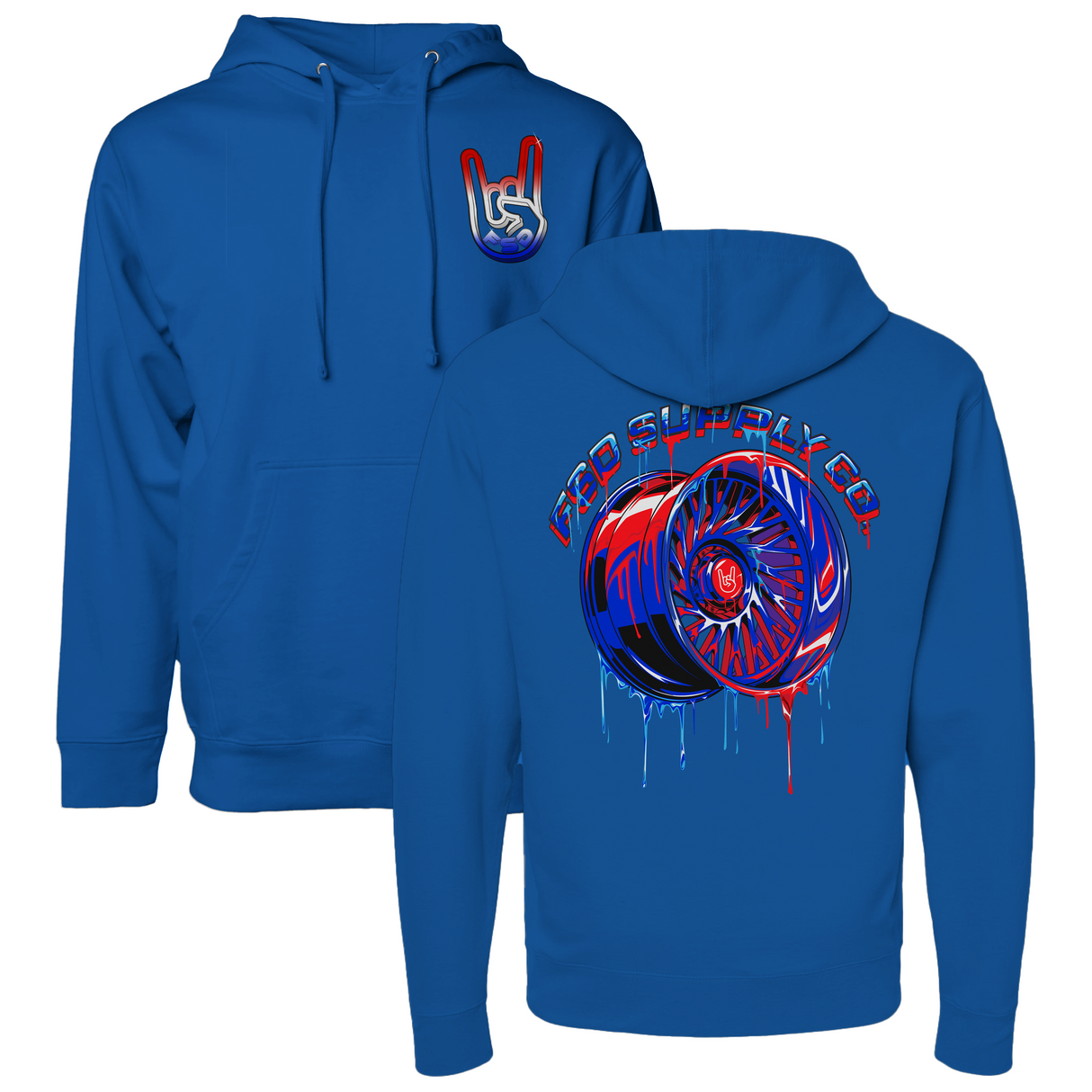 RWB Wheel Drip Hoodie