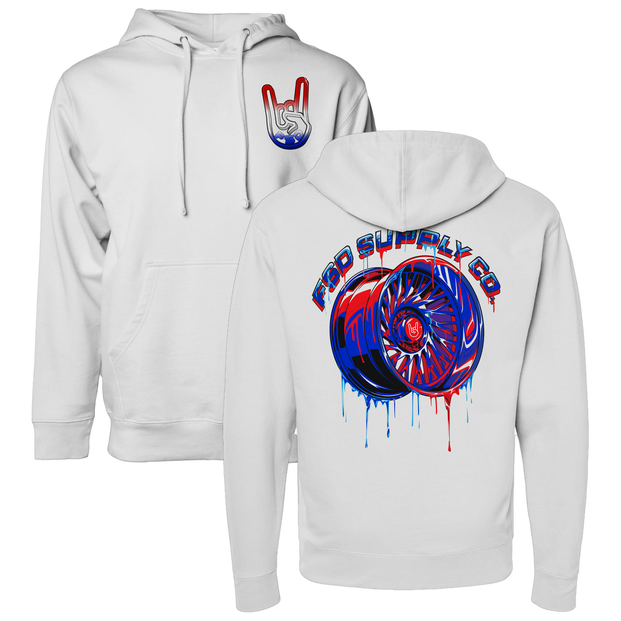 RWB Wheel Drip Hoodie