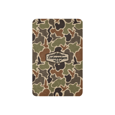 "Duck Camo" Sherpa blanket