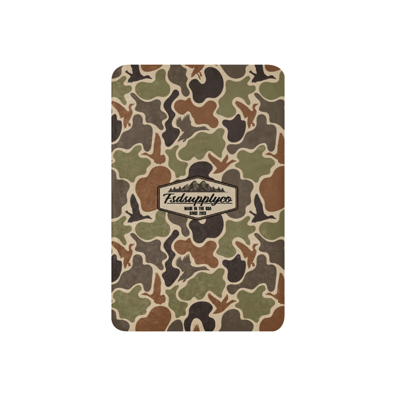 "Duck Camo" Sherpa blanket