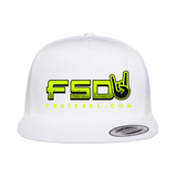 FSD Go-To White Flat Snapback Trucker