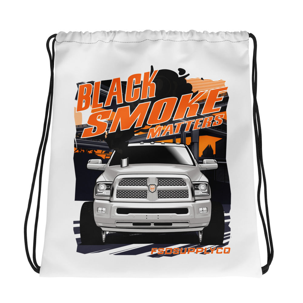 "Black Smoke Matters" Drawstring Bag