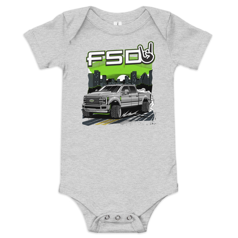 "Street Life" Baby Short Sleeve Onesie