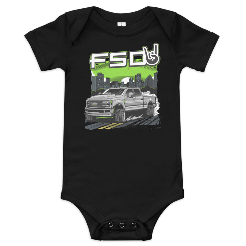 "Street Life" Baby Short Sleeve Onesie