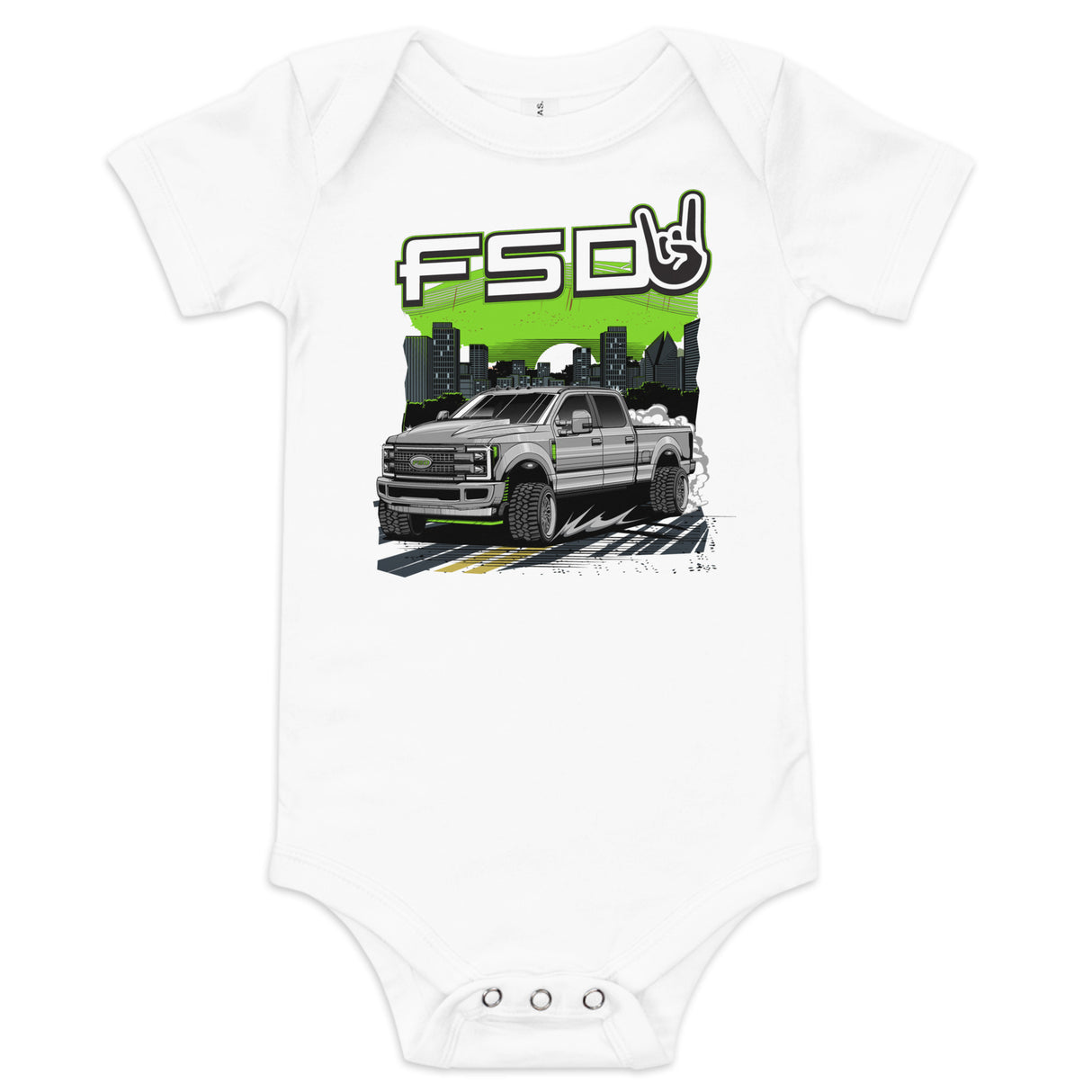 "Street Life" Baby Short Sleeve Onesie