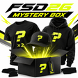 FSD26 Mystery Box: two tees, a hoodie, a hat and three stickers