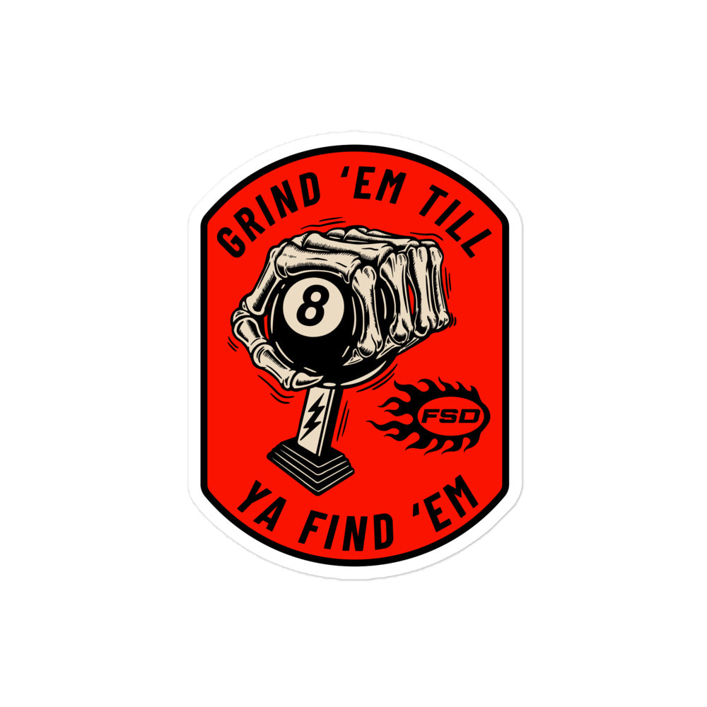 "Grind and Find" Decal